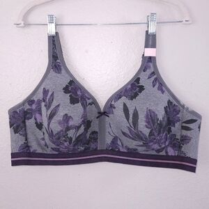 CACIQUE Lightly Lined No-Wire Bra Floral Wireless